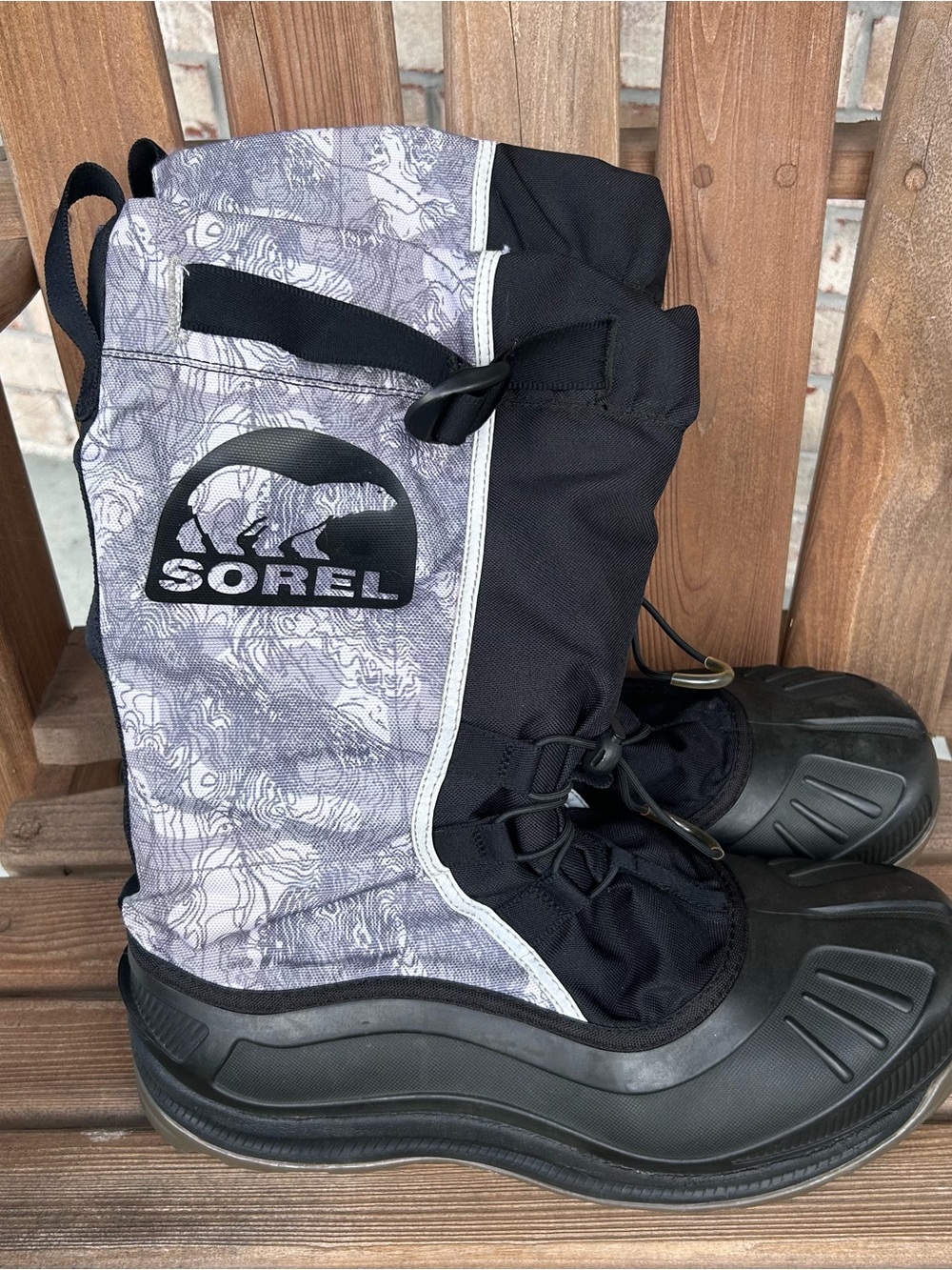 SOREL Mens Alpha Pac II Winter Snow Boots NM1485-030 Topo Camo Waterproof Sz. 12